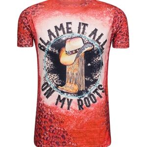 The King of Country Tshirt Blame it all on my roots